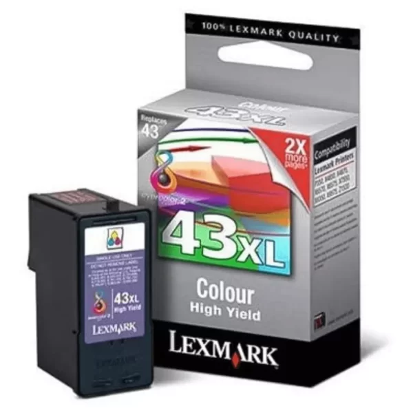 Lexmark cartouche d'encre xL pour imprimantes lexmark 18YX143E (couleur xL) 18YX143E 500 depuis.