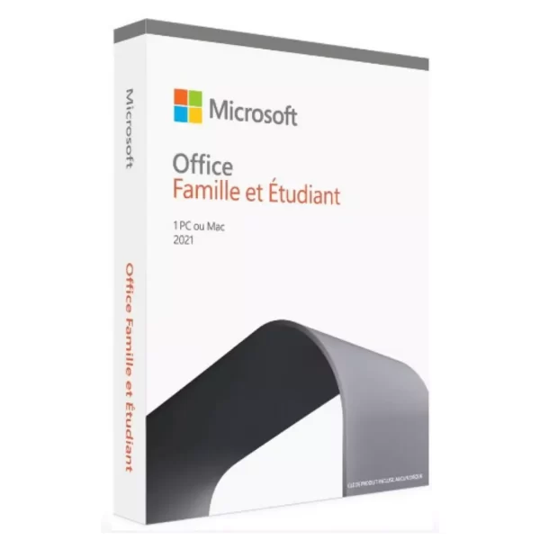 Microsoft Office Famille et Étudiant 2021 French Africa Medialess (79G-05401)
